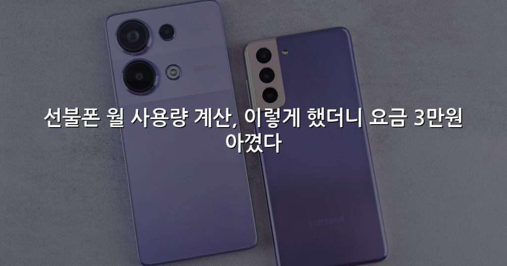 선불폰 월 사용량 계산, 이렇게 했더니 요금 3만원 아꼈다